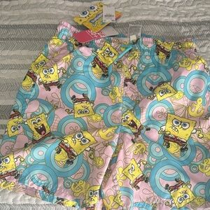 Nickelodeon Pink and Blue Character Shorts